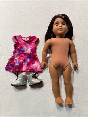 American Girl Luciana Doll with Dress, Boots and choker